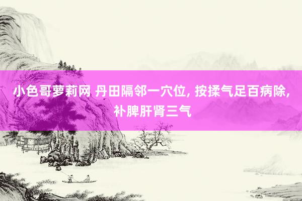 小色哥萝莉网 丹田隔邻一穴位， 按揉气足百病除， 补脾肝肾三气